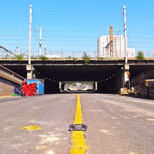 Tag Audio Loop, empty Street, focus, Ney, Paris 18